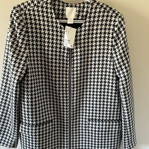 Houndstooth business coat